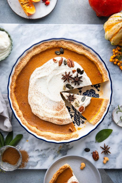 Original Amerikanischer Pumpkin Pie